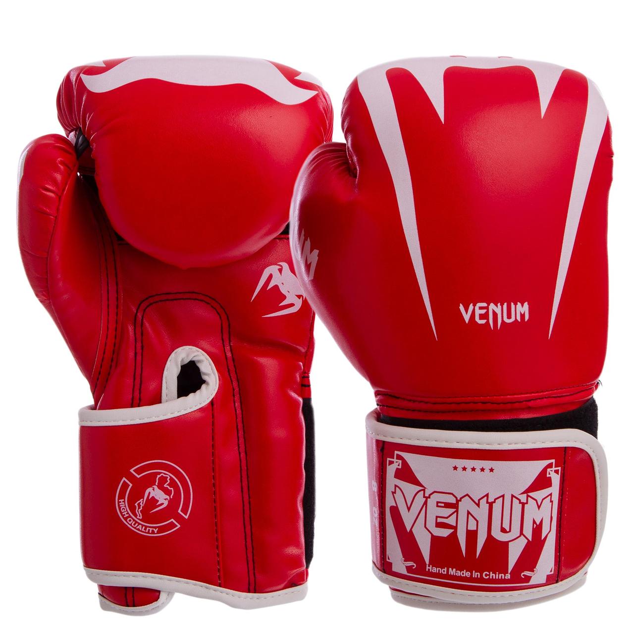 

Перчатки для бокса и единоборств VENUM Pro 8349 Red-White 10 унций