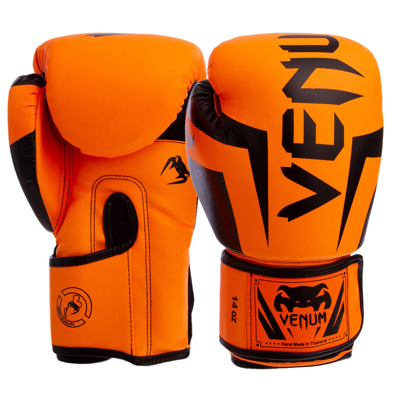 

Перчатки для бокса и единоборств Venum CHALLENGER Pro PU 5698 Orange-Black 10 унций