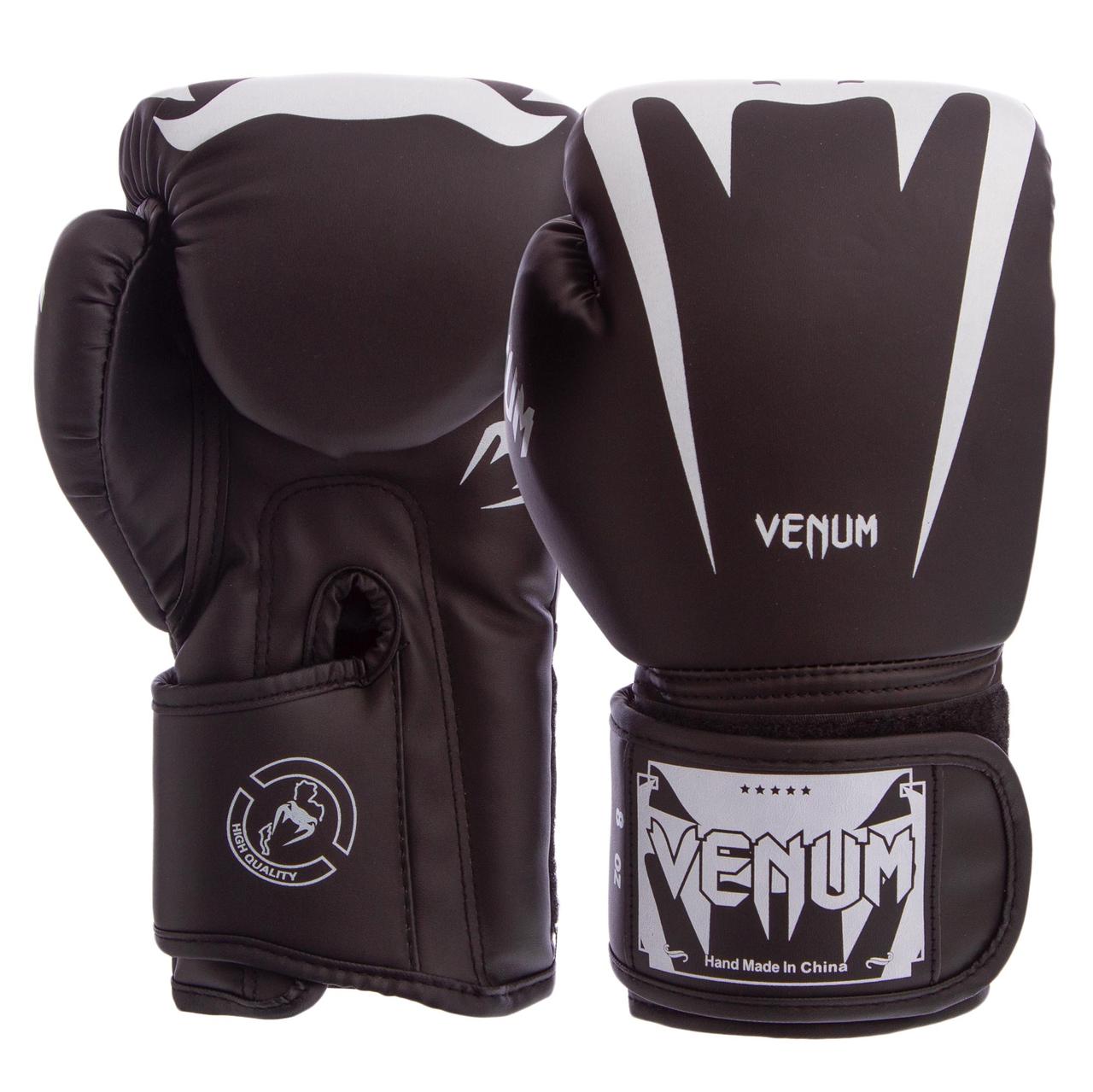 

Перчатки для бокса и единоборств VENUM Pro 8349 Black-White 12 унций