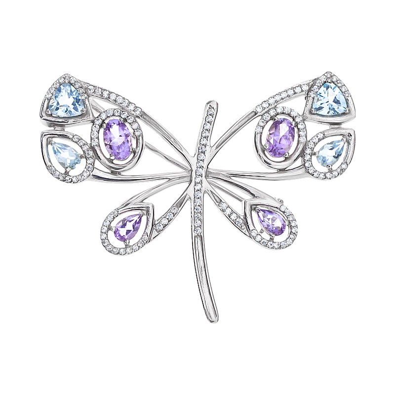 

Брошь Diamant П2851-02с