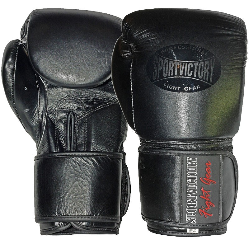 

Перчатки боксерские SPORTVICTORY Elite 12 унций черные