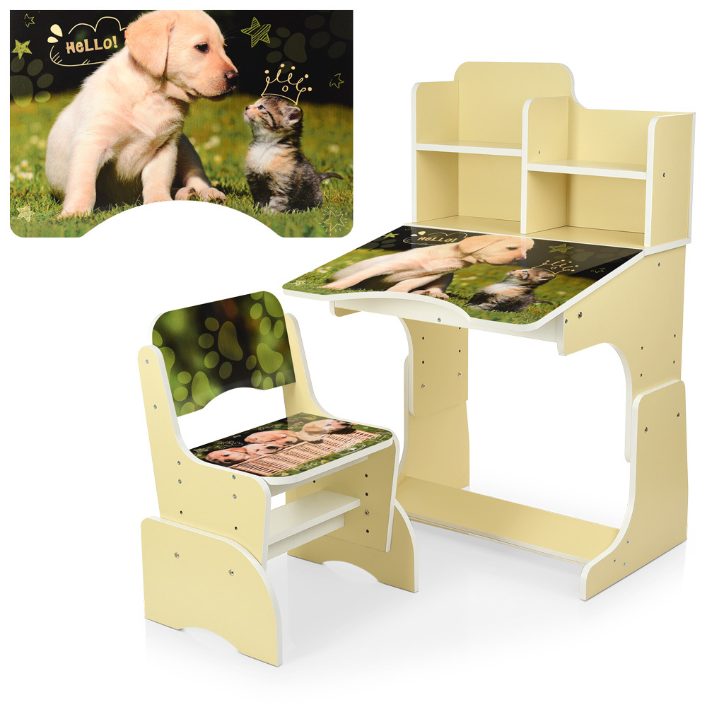 

Парта Bambi Puppy&Cat B 2071-90-2(EN) Vanilla Light wood (B 2071-90)