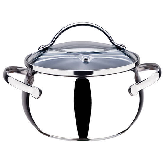 

Кастрюля нержавеющая Maestro с крышкой 20 см 4 л Silver (MR-3516-20)
