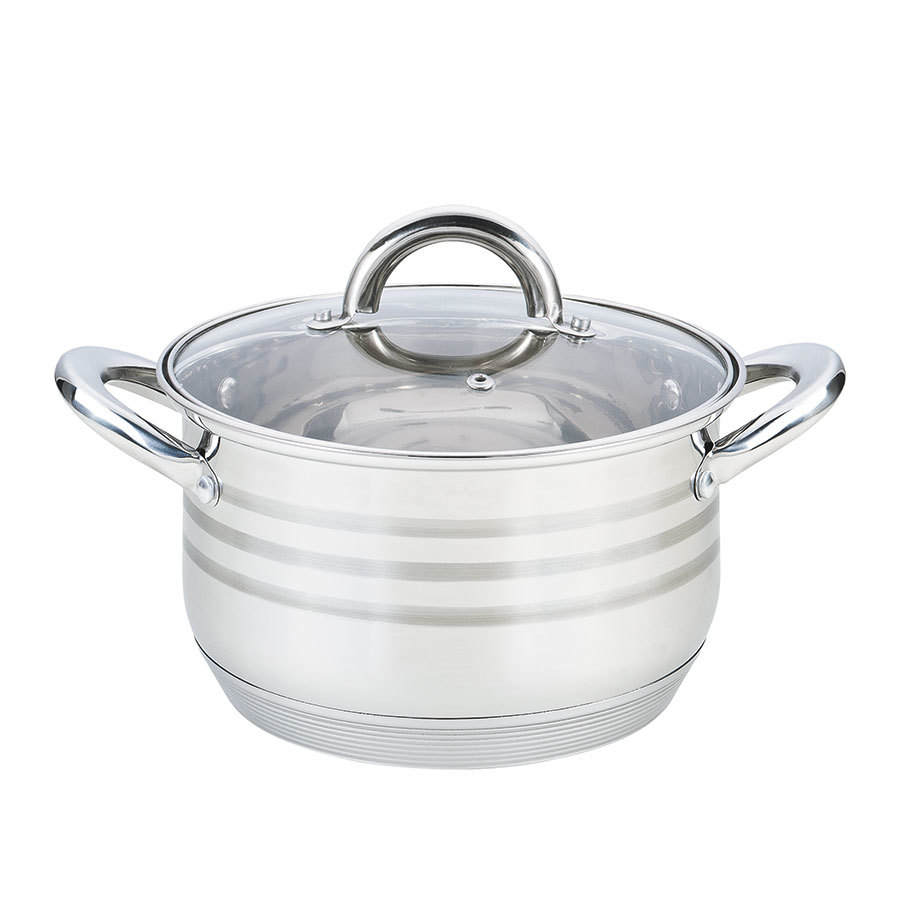 

Кастрюля нержавеющая Maestro с крышкой 26 см 8,2 л Steel (MR-3513-26)