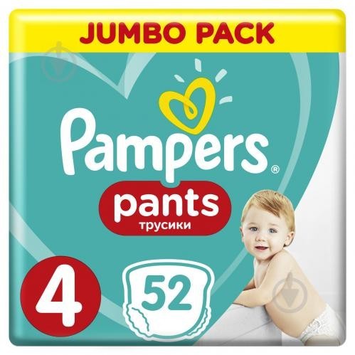 

Підгузники-трусики Pampers Pants 4 (9-15 кг) 52 шт