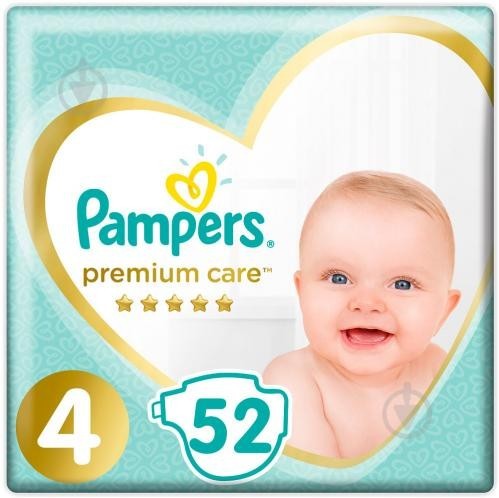 

Підгузники Pampers Premium Care 4 (9-14 кг) 52 шт