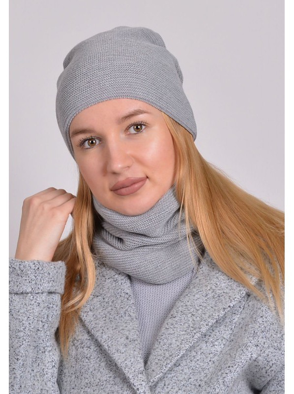 

Вязаная шапка Retto 55-60 р. 12020к серый