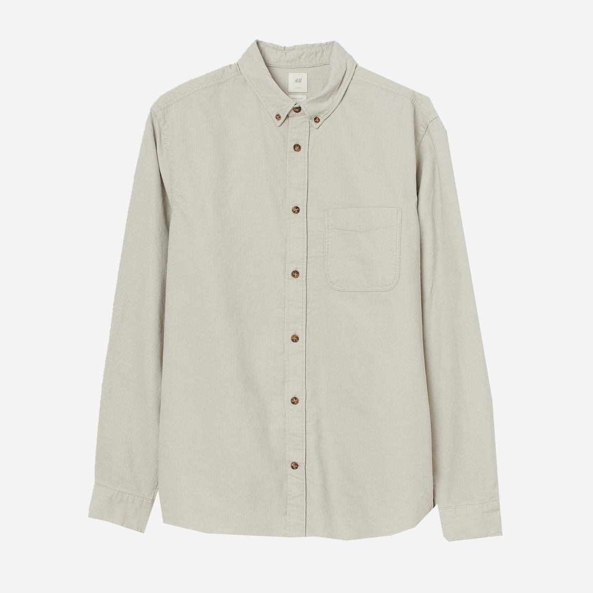 

Рубашка вельветовая H&M 0876009 L Белая