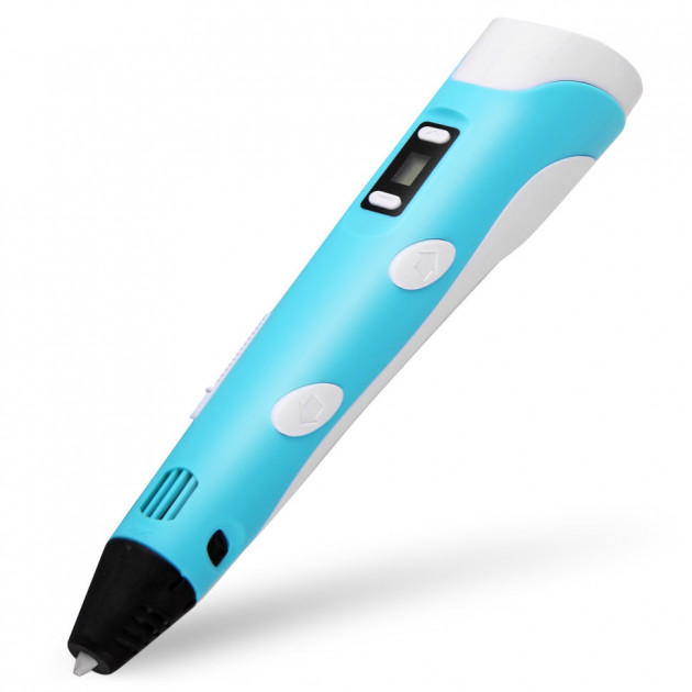 

3D ручка c LCD дисплеем и набором эко пластика для 3Д рисования Pen 2 Синий