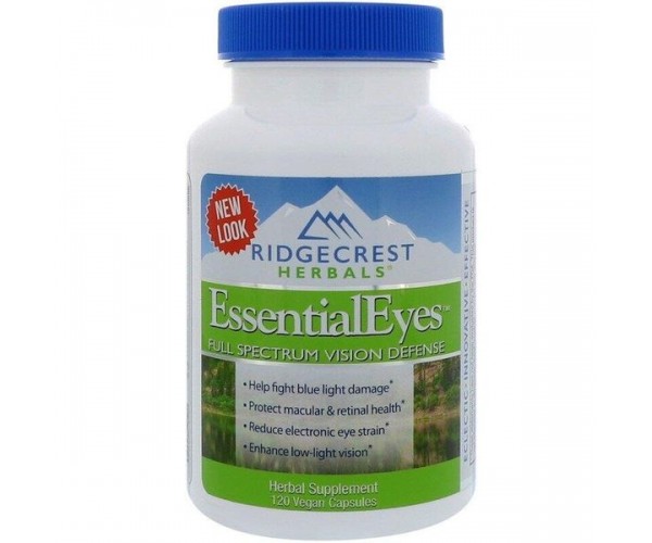 

Комплекс для захисту і поліпшення зору EssentialEyes RidgeCrest Herbals 120 капсул (RCH011)