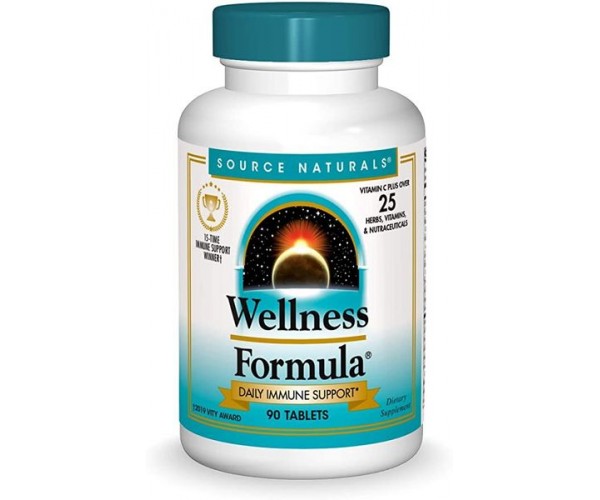 

Комплекс лікарських рослинWellness Formula Source Naturals 90 таблеток (SNS179)