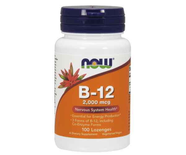 

Вітамін В12 B-12 Now Foods 2000 мкг 100 льодяників (NF005)