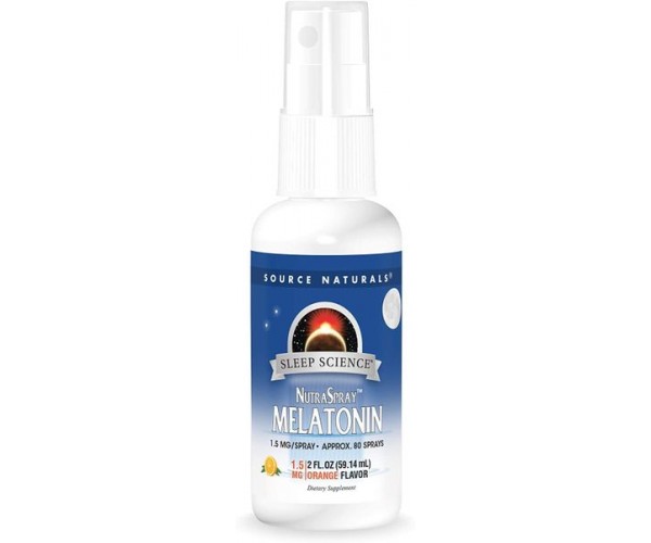 

Мелатонін смак апельсина NutraSpray Melatonin Source Naturals спрей 59.14 мл (SNS009)