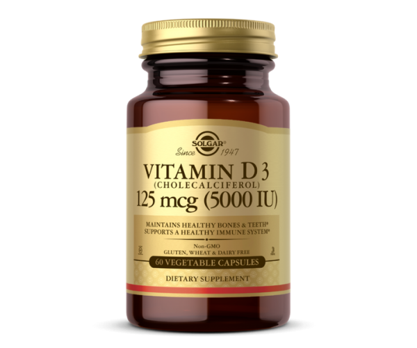 

Вітамін D3 Vitamin D3 Solgar 125 мкг 5000 МО 60 капсул (SOL042)