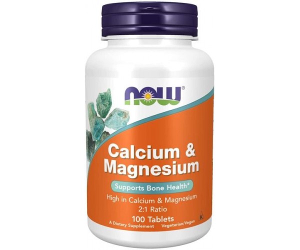 

Кальцій і магній Calcium & Magnesium Now Foods 100 таблеток (NF745)