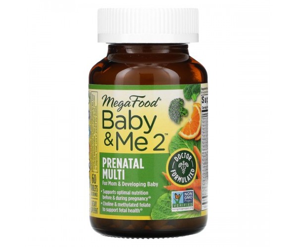 

Вітаміни для вагітних Baby & Me 2 MegaFood 60 таблеток (MF005)