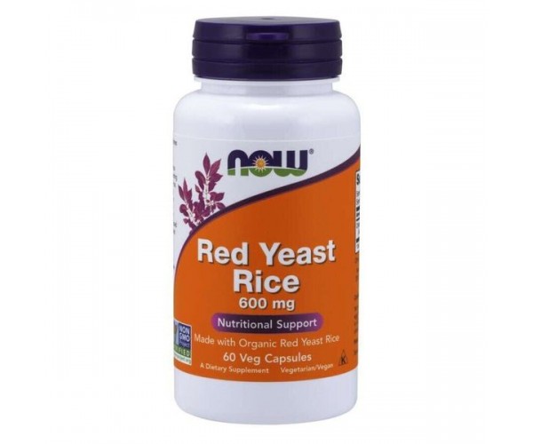 

Червоний дріжджовий рис Red Yeast Rice Now Foods 600 мг 60 капсул (NF433)