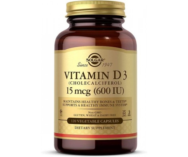 

Вітамін D3 Vitamin D3 Solgar 600 МО 120 капсул (SOL304)