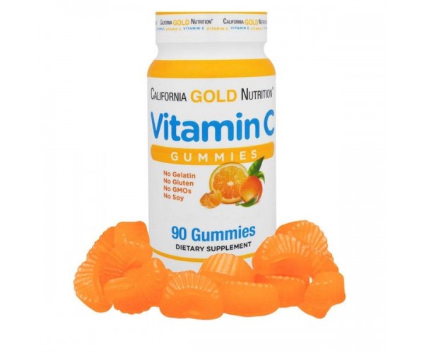 

Вітамін C Vitamin C Gummies California Gold Nutrition 90 жувальних конфет (CG011)