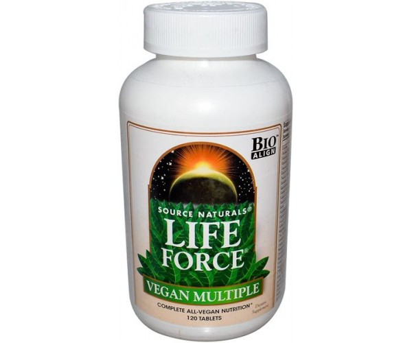 

Мультивітаміни для підтримки енергії Life Force Vegan Multiple Source Naturals 120 капсул (SNS108)