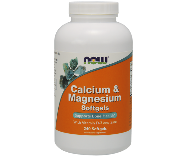 

Кальцій і магній Calcium & Magnesium + Vitamin D Now Foods 240 капсул (NF321)