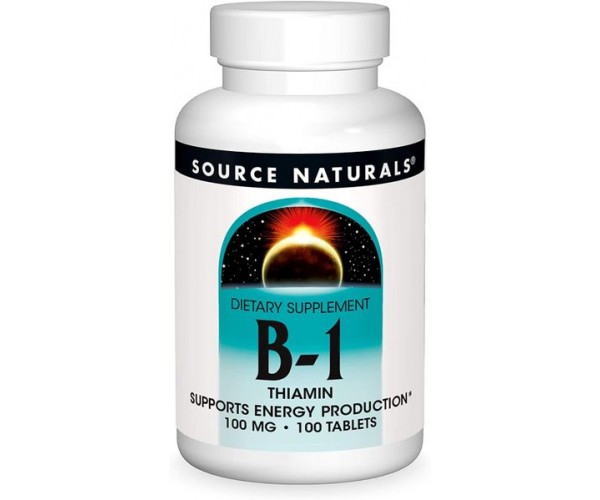 

Вітамін В1 Тіамін Vitamin B1 Source Naturals 100 мг 100 таблеток (SNS159)