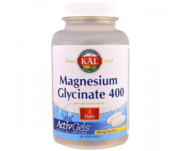 

Магній глицинат Magnesium Glycinate KAL без сої 400 мг 60 капсул (KAL004)