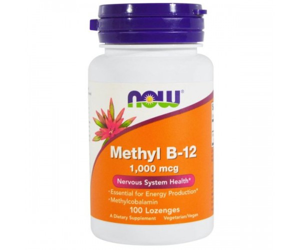 

Вітамін В12 Methyl B-12 Now Foods метил 1000 мкг 100 льодяників (NF006)