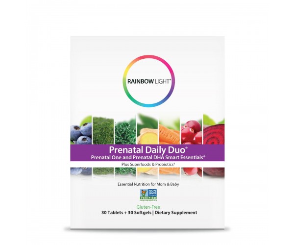 

Риб'ячий жир та вітаміни для вагітних Prenatal One plus Prenatal DHA Smart Essentials Rainbow Light 30 таблеток + 30 капсул (RL056)