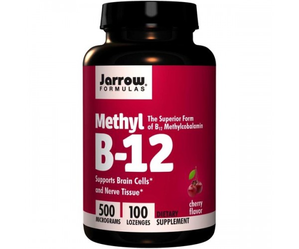 

Вітамін В12 Methyl B12 Jarrow Formulas вишня 500 мкг 100 леденцов (JF042)