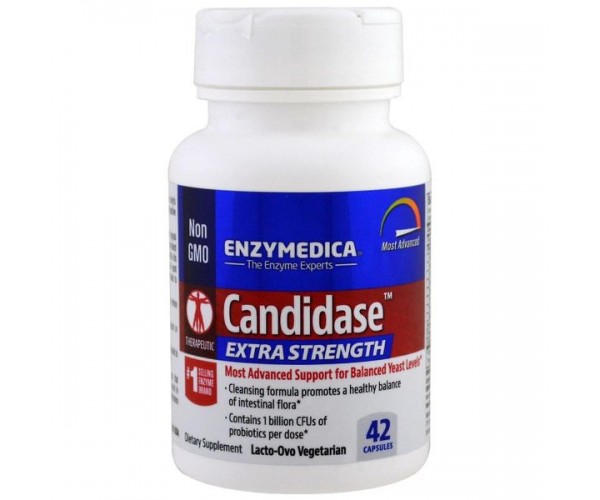 

Протикандидний засіб Candidase Extra Strength Enzymedica 42 капсули (EM004)