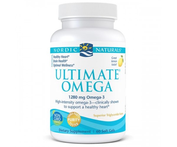 

Риб'ячий жир Ultimate Omega Nordic Naturals лимон 1280 мг 60 капсул (NN031)