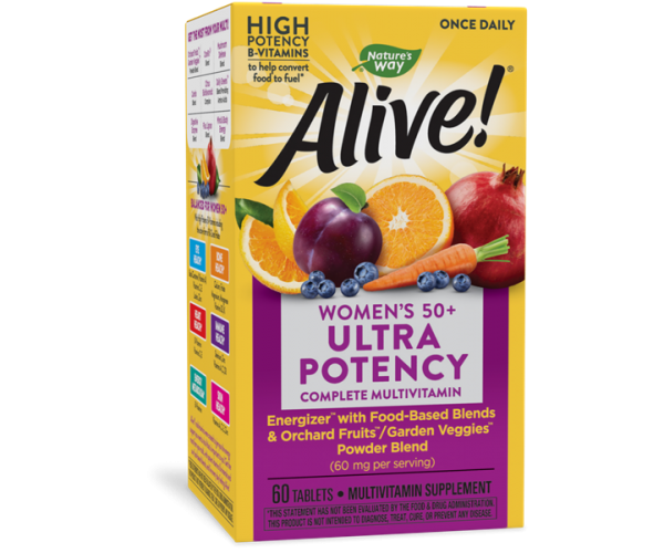 

Вітаміни для жінок 50+ Alive! Women's 50+ Ultra Potency Nature's Way 60 таблеток (NW089)