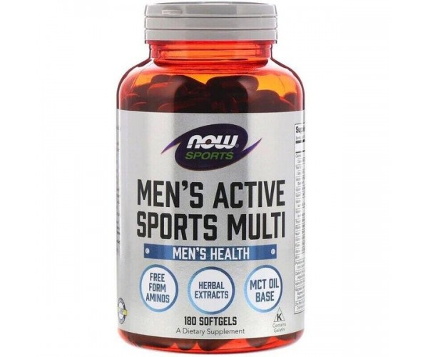 

Вітаміни для чоловіків Men's Active Sports Multi Now Foods 180 капсул (NF368)
