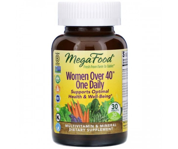 

Вітаміни для жінок 40+ Women Over 40 One Daily MegaFood 30 таблеток (MF010)
