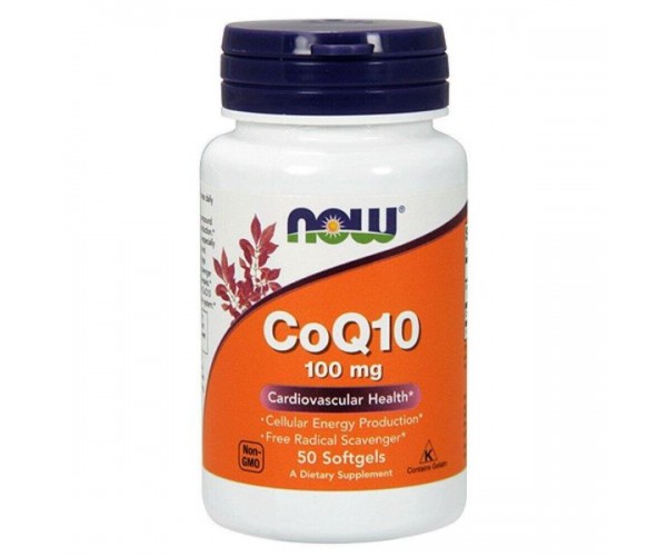 

Коензим CoQ10 100 мг Now Foods 50 капсул (NF427)