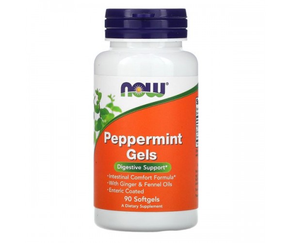 

Перцева м'ята Peppermint Gels Now Foods 90 капсул (NF382)