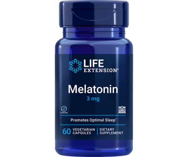 

Мелатонін Melatonin Life Extension 3 мг 60 капсул (LE063)