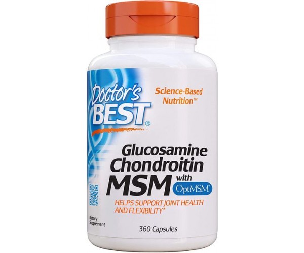 

Глюкозамін хондроїтин Glucosamine Chondroitin MSM Doctor's Best 360 капсул (DB132)