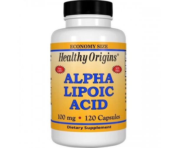 

Альфа-ліпоєва кислота Alpha Lipoic Acid Healthy Origins 100 мг 120 капсул (HO053)