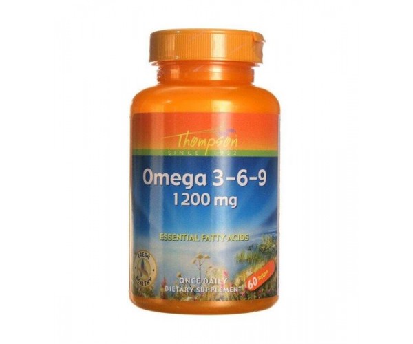 

Омега 3-6-9 Omega 3-6-9 Thompson 1200 мг 60 капсул (TH027)