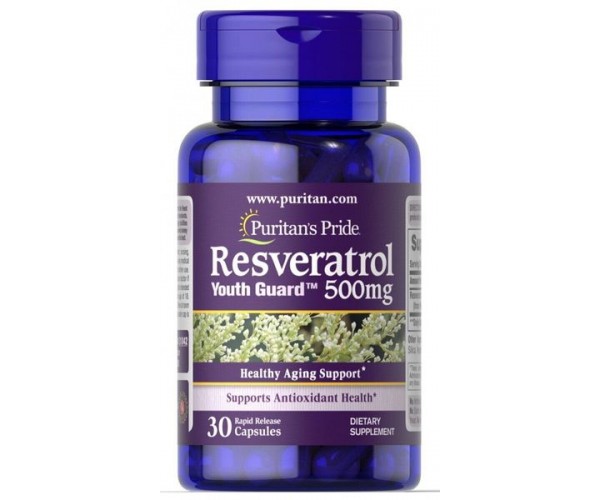 

Ресвератрол Resveratrol Puritan's Pride 500 мг 30 капсул (PP009)