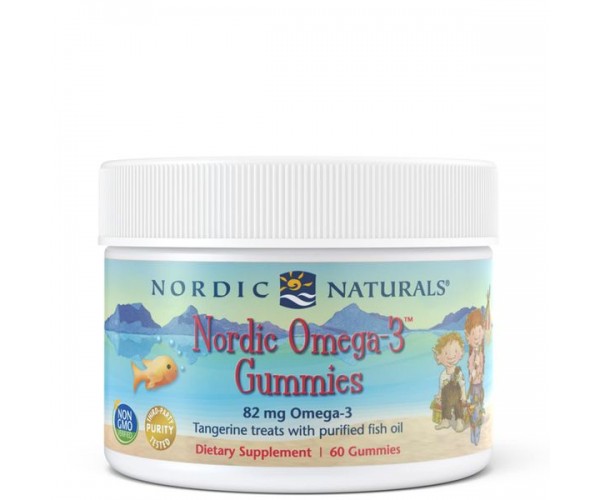 

Риб'ячий жир для дітей Omega-3 Gummies Nordic Naturals мандарин 60 жувальних цукерок (NN068)