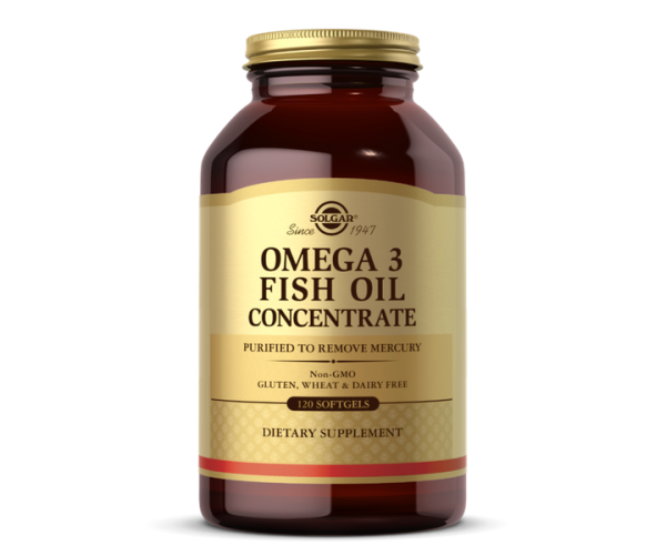 

Риб'ячий жир Omega-3 Fish Oil Concetrate Solgar концентрат 120 капсул (SOL228)