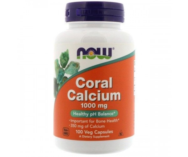 

Кораловий кальцій Coral Calcium Now Foods 1000 мг 100 капсул (NF316)
