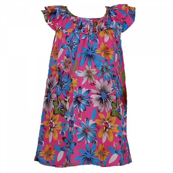 

Сарафан с цветочным принтом 3 года (98 см) O 50203-flowers голубой цвет