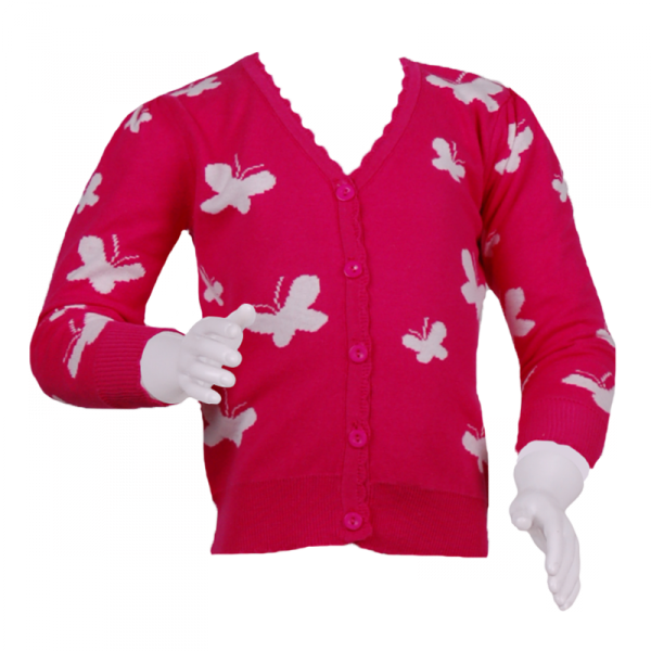 

Свитер с бабочками 3 года (98 см) Gp 20016-pink малиновый цвет