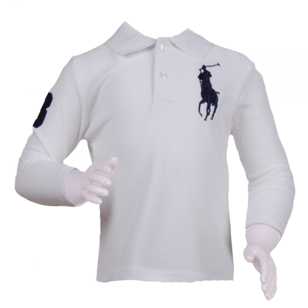 

Футболка с длинными рукавами для детей 4 года (104 см) RL 30001-white белый цвет