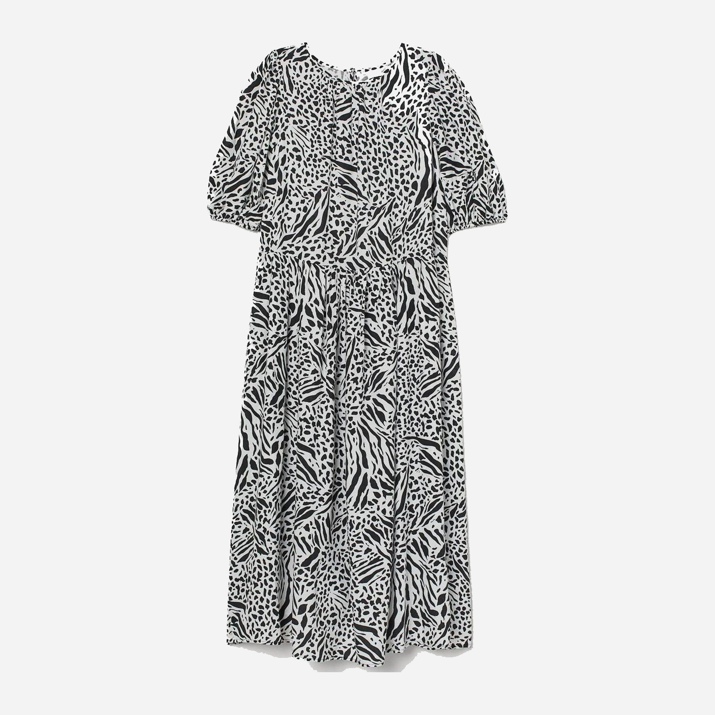 

Платье H&M 0852374 M Черное с белым