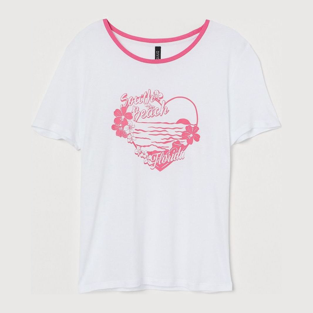 

Футболка H&M 0817166 S Белая